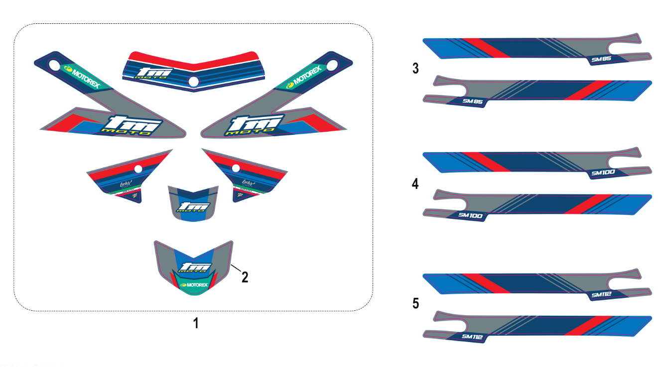 2T 85/100/112 SMX JUNIOR 2026 - FRAME - ADHESIVE KIT